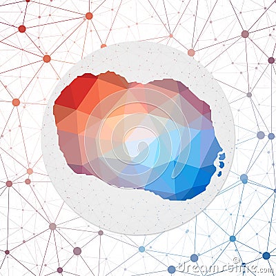 Abstract Vector Map Of Cook Islands. | CartoonDealer.com #177423009