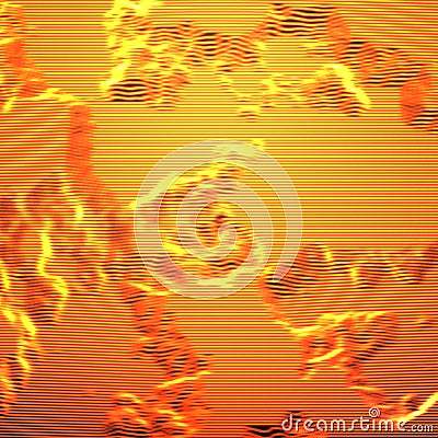 Abstract vector mesh background. Point cloud. Chaotic light waves. Technological cyberspace background. Vector Illustration