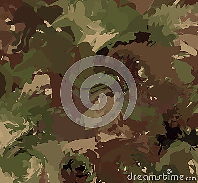 Abstract Vector Military Camouflage Background Vector Illustration