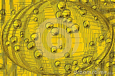 Abstract vector yellow colour background wallpaper, Cartoon Illustration