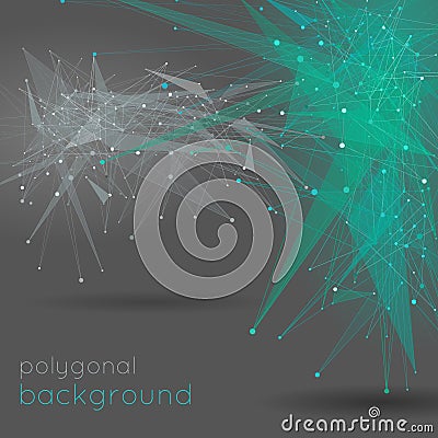 Abstract vector polygonal background Vector Illustration