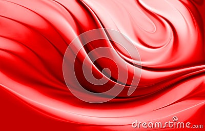Abstract vector red and white shaded textured wavy background with lighting effect, vector illustration Cartoon Illustration