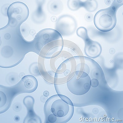Abstract vector science background with cells Vector Illustration