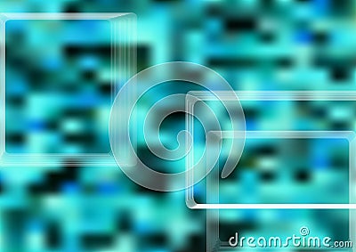 Abstract teal background whit design elements, turquoise gradient texture backdrop Vector Illustration