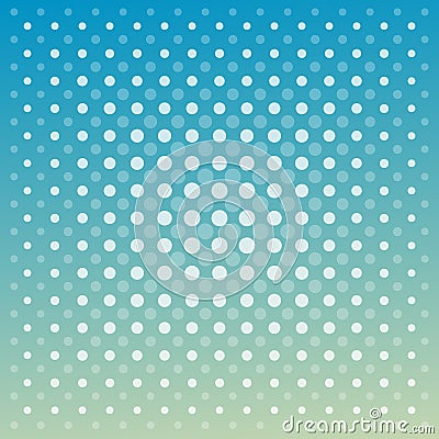 Abstract vector techno dots blue green background Vector Illustration