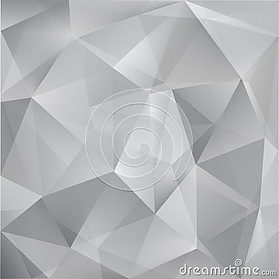 Abstract vector triangle grey background Vector Illustration