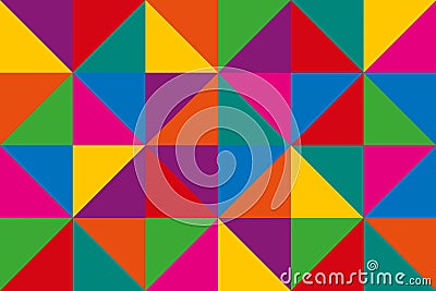 Abstract vector triangles, colorful geometric background Vector Illustration