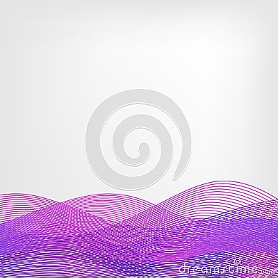 Abstract vector waved line background Stock Photo
