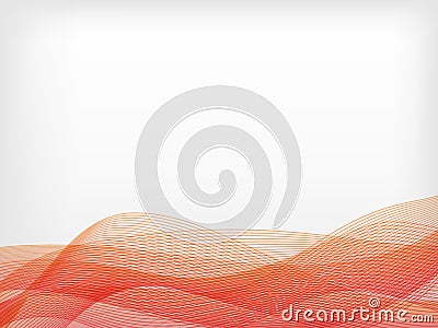 Abstract vector waved line background Stock Photo