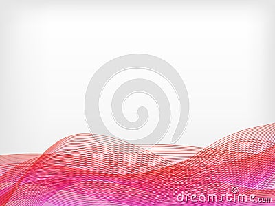 Abstract vector waved line background Stock Photo