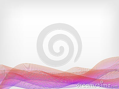 Abstract vector waved line background Stock Photo