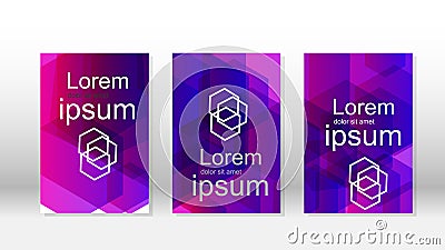 Abstract vectors with hexagon backgrounds Vector Illustration