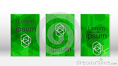 Abstract vectors with hexagon backgrounds Vector Illustration