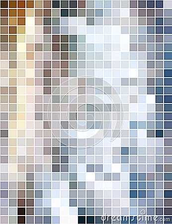 Abstract vertical square mosaic background Vector Illustration