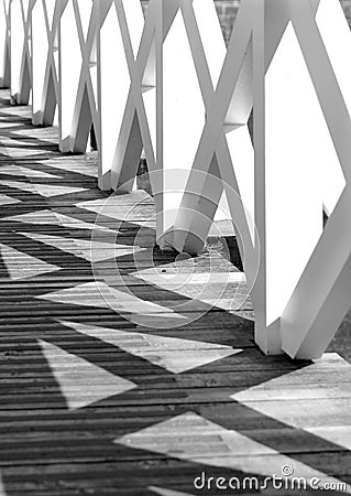 Abstract view of bridge detail Stock Photo