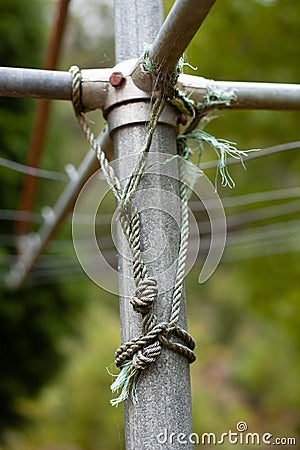 Abstract view of an iconic Australian clothes hoist Stock Photo
