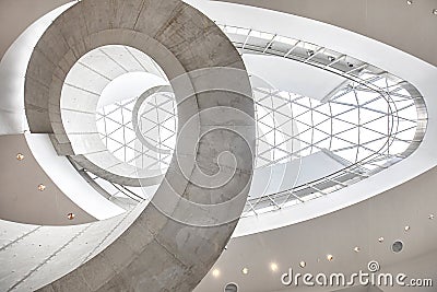 Dali Museum Interior Spiral Staircase Editorial Stock Photo