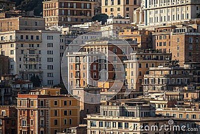 Abstract view of overlapping building layers Stock Photo