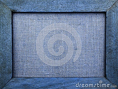 Abstract Vintage blue tone wooden frame Stock Photo