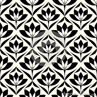 Abstract vintage geometric wallpaper pattern seamless background Vector Illustration