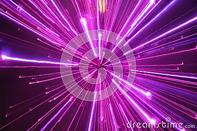 Abstract violet light streak blurs Stock Photo