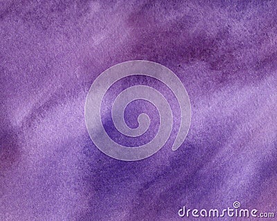 Abstract violet and purple bright watercolor background handmade Stock Photo