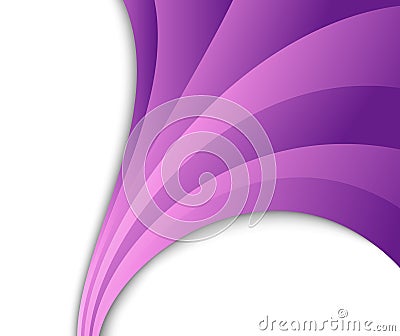 Abstract violet wave flow Vector Illustration