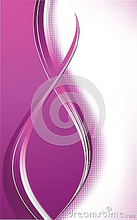 Abstract violet waves background Vector Illustration