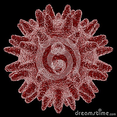 Abstract virus or microbe Stock Photo