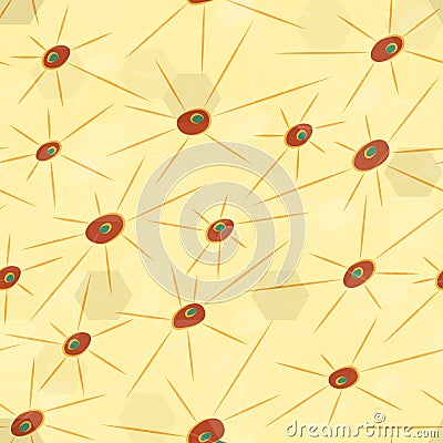 Abstract virus seamless pattern Vector Illustration