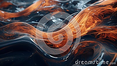 Abstract visualizer with flowing liquid-like patterns Stock Photo