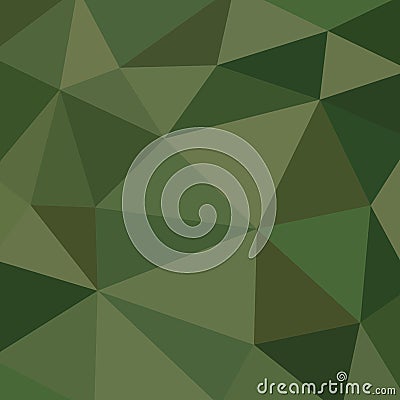 Abstract vitrage with low poly military camouflage Vector Illustration