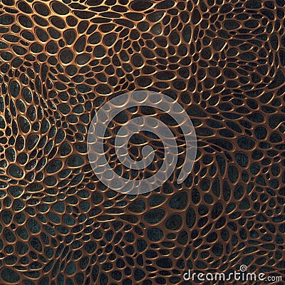 Voronoi abstract pattern background. 3d rendering Stock Photo