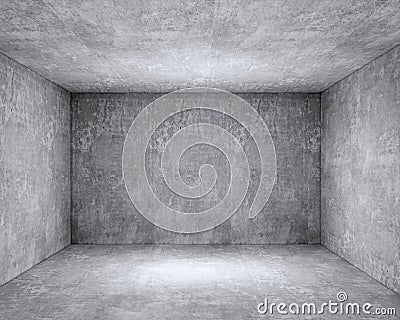 Room interior with abstract concrete wall Stock Photo