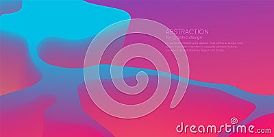 Abstract wallpaper with 3d dynamic shape. Background with motion forms. Futuristic trendy backdrop. Modern layout Vector Illustration