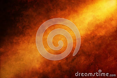 Abstract Orange Gold Painted Background Christmas Stock Photo