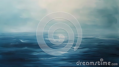 Abstract water background with waves and bokeh, Generative AI illustrations Cartoon Illustration