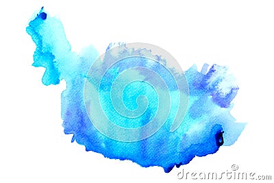 Abstract water colorful painting. Pastel color illustration concept Cartoon Illustration