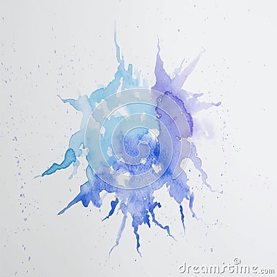 Abstract water colorful painting. Pastel color vector illustration concept. Cartoon Illustration