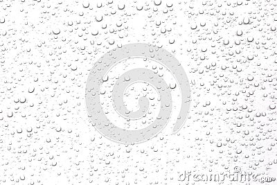 Abstract water droplets isolated background with white background Stock Photo