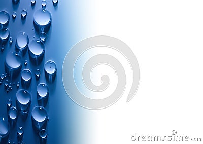 Abstract Water Drops Background with Beautiful Light and white Stock Photo