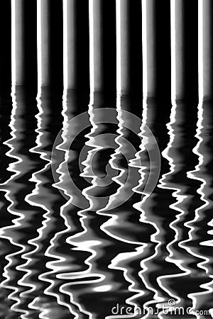 Abstract water reflection Stock Photo