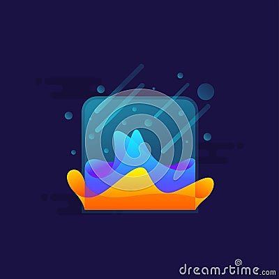 Abstract water splash design usable for anything Vector Illustration