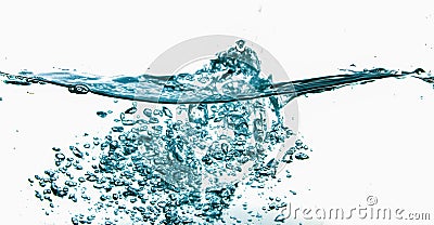 abstract water surface and waterdrops background Cartoon Illustration