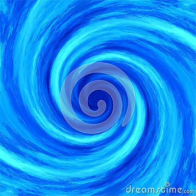 Abstract water swirl whirlpool spiral background Cartoon Illustration