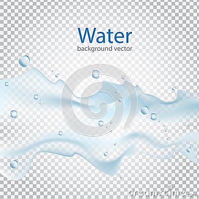 Abstract Water transparent drops backgrounds.vector Vector Illustration