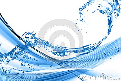 Abstract Water wave background Stock Photo