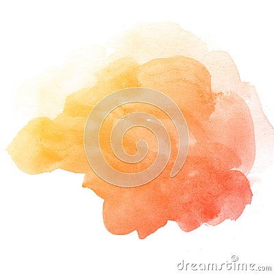 Abstract watercolor art hand paint Stock Photo