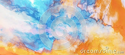 Abstract watercolor art painting. Colorful creative background Stock Photo