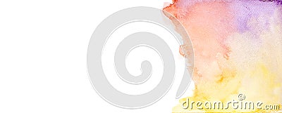 Abstract watercolor background, Colorful watercolor brushed painted abstract background, Design and decoration backgrounds, Space Stock Photo